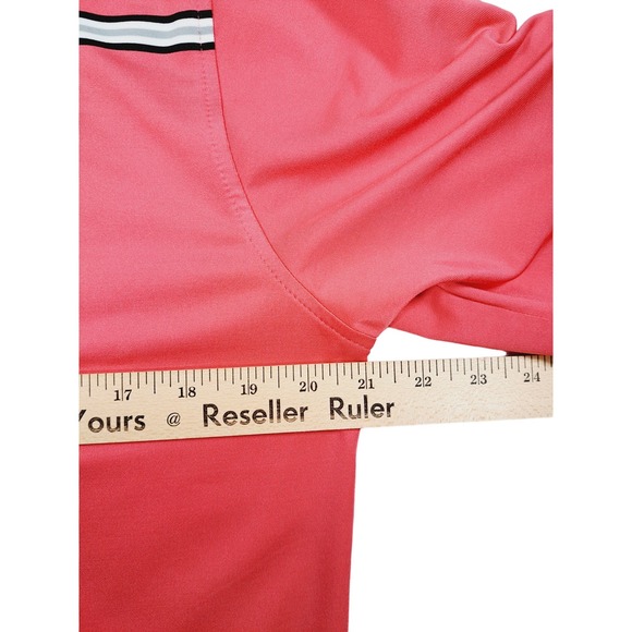 FootJoy Men's Golf Polo Shirt Pink Athletic Fit Size Medium - Picture 4 of 7